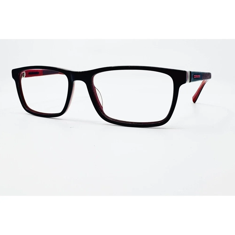 Converse Eyeglasses Mens Black Red Rectangular CV5043 54-16-140